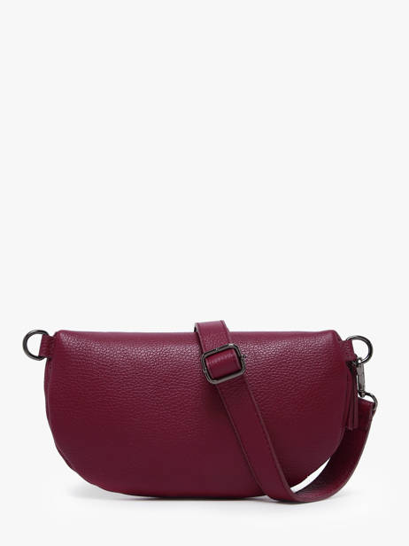 Sac Banane Caviar Cuir Milano Rouge caviar CA23111 vue secondaire 3