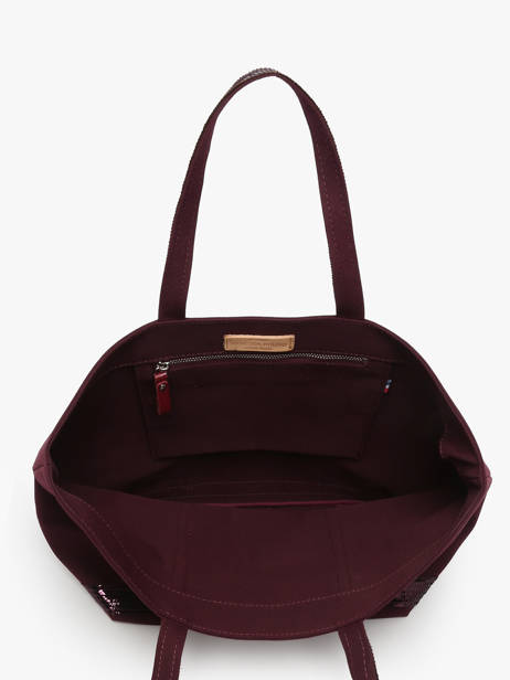 Le Cabas L Paillettes Vanessa bruno Rouge cabas 1V40315 vue secondaire 3
