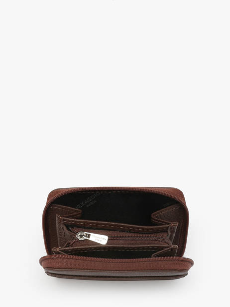 Porte-monnaie Confort Cuir Hexagona Marron confort 463042 vue secondaire 1