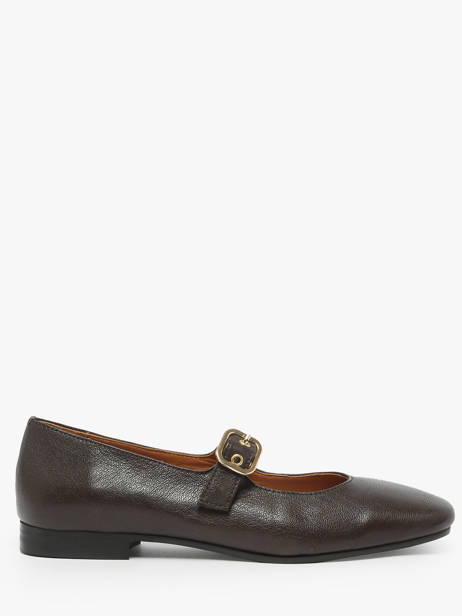 Ballerines En Cuir Aliwell Marron women A2715