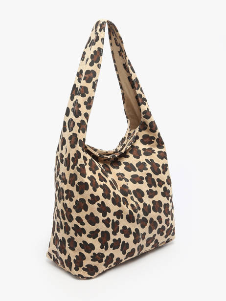 Sac Porté épaule Velvet Leopardo Milano Beige velvet leopardo VL25065 vue secondaire 2