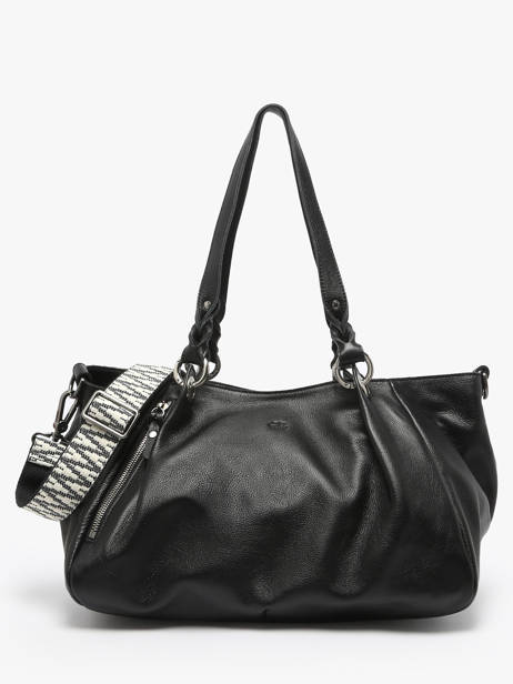 Sac Porté épaule Vintage Cuir Mila louise Noir vintage 3826C
