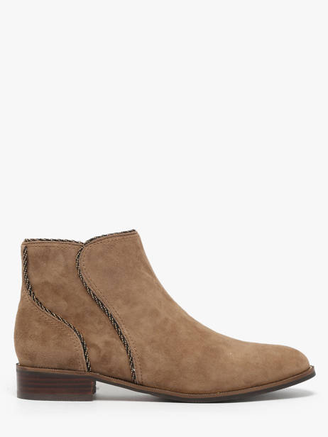 Bottines En Cuir Mam'zelle Beige women CSIRL61
