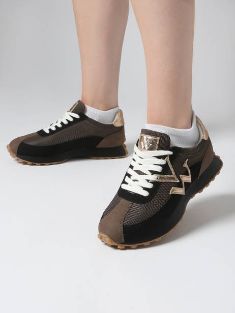 Sneakers Pia Vanessa wu Noir women BK2623NR vue secondaire 1