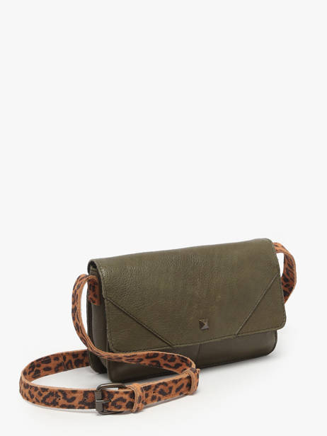 Sac Bandoulière June Cuir Pieces Vert june 17160060 vue secondaire 2