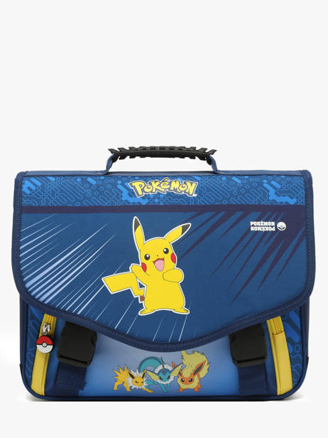 Cartable 2 Compartiments Pokemon Bleu pikachu eclair 23AK203A