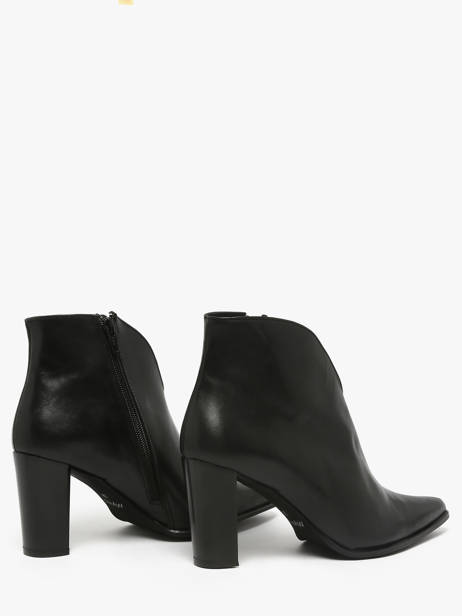 Bottines à Talon En Cuir Myma Noir women 85009 vue secondaire 2