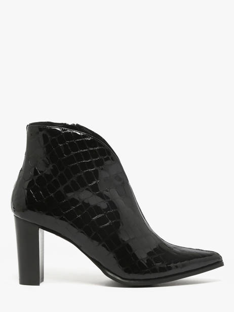 Bottines à Talon En Cuir Myma Noir women 85009