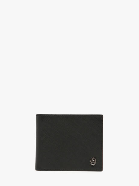 Portefeuille Porte-monnaie Saffiano Cuir Hugo boss Noir saffiano HLN526A