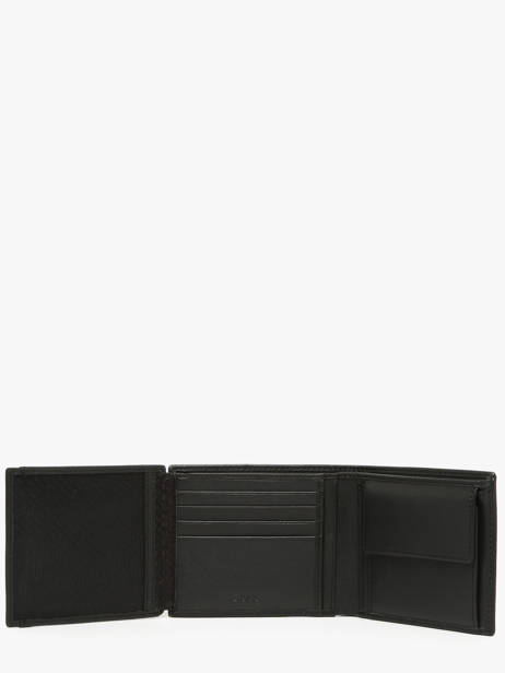 Portefeuille Porte-monnaie Saffiano Cuir Hugo boss Noir saffiano HLN526A vue secondaire 2
