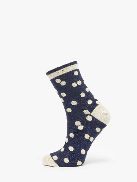 Chaussettes Femme Bleu Minuit Cabaia Bleu socks women MINUITBL
