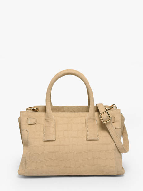 Sac Porté Main S Equestre Croco Cuir Etrier Beige equestre croco EEQC142S vue secondaire 3