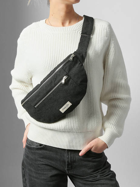 Le Sac Banane Orsel Coton Recyclé Rivedroite Noir timeless ORSELTIM vue secondaire 1