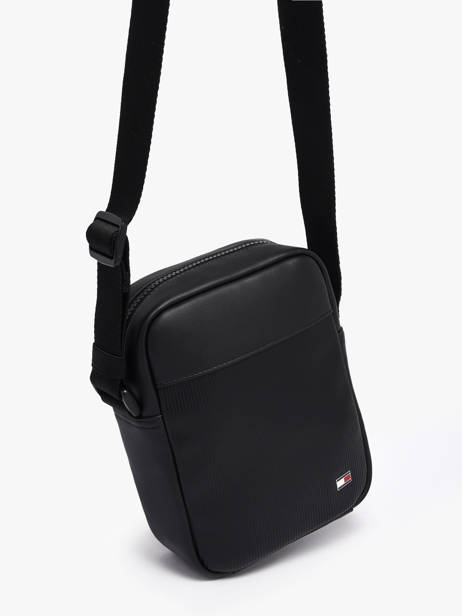 Sac Bandoulière Tommy hilfiger Noir th flag AM14015 vue secondaire 1