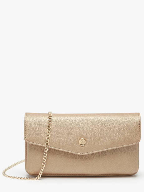 Sac Pochette Luna Cuir Avec Chaînette Amovible Hexagona Or luna 688422