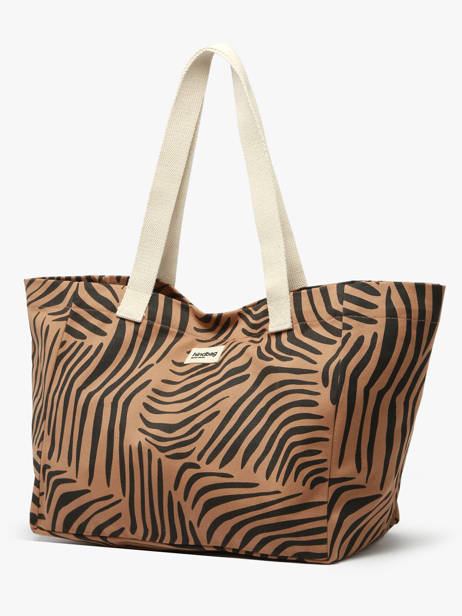 Sac Porté épaule Tigre Coton Hindbag Marron tigre TI vue secondaire 2