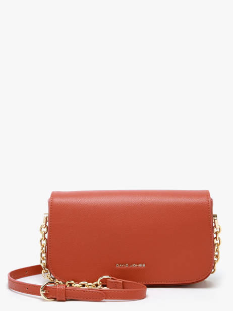 Sac Bandoulière Saffiano David jones Orange saffiano CM8419