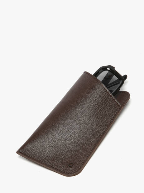 Étui Lunette Madras Cuir Etrier Marron madras EMAD5017 vue secondaire 1