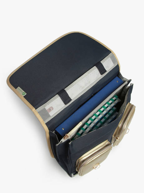 Cartable à Roulettes 2 Compartiments Cameleon Bleu vintage fantasy PBVGCR38 vue secondaire 3