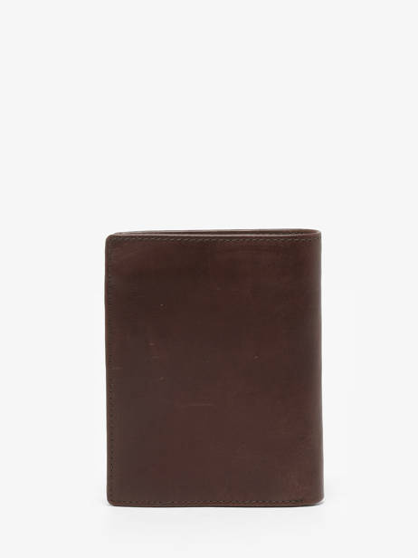 Portefeuille Cuir Von dutch Marron wallets OBRY vue secondaire 2